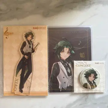 원신 쇼 오케스트라 콘서트 아크릴 스탠드 캔뱃지 카드 세트