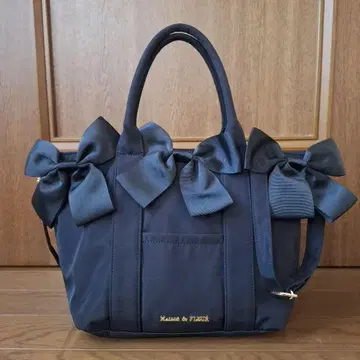 메종 드 플뢰르 리본 토트백