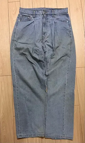 BARKMANHHATTAN 하이웨스트 루즈핏 데님 팬츠