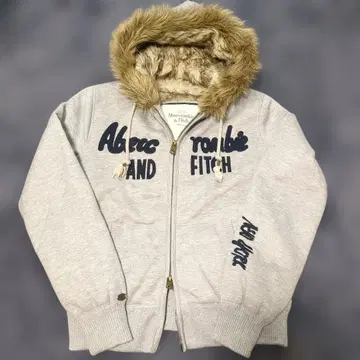 Abercrombie & Fitch 후드 부착 후드티 그레이