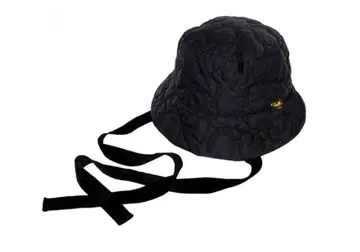 MILK 하트 퀼트 햇 블랙