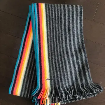 폴 스미스 스트라이프 머플러 그레이