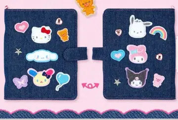 산리오 데님 와펜 디자인 바인더 씰북