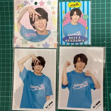 스에자와 세이야 캔 배지 사진 세트