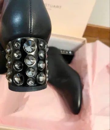 JILL STUART 부츠 부티 비쥬 스톤 힐 23cm