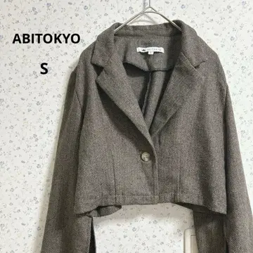 a609 아비 도쿄 [ S ] 숏 기장 자켓 소매 슬릿