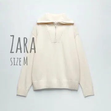 Zara 아이보리 하이넥 니트 M 새상품급