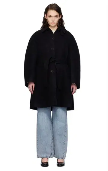 [택 포함 새상품] amomento 알파카 래글런 코트