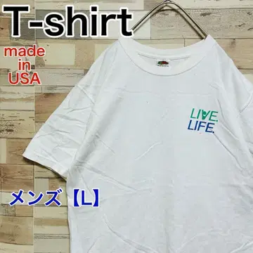 YF63 [미국제] 프룻 오브 더 룸 반팔 T셔츠 [남성용 L] 화이트