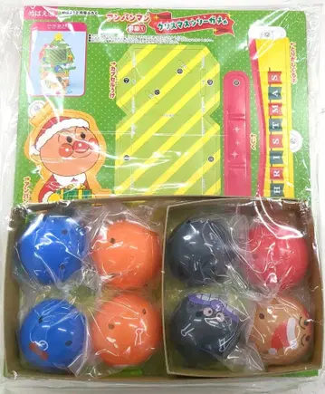 메바에 12월호 부록 호빵맨 크리스마스 트리 가챠 미사용 새상품