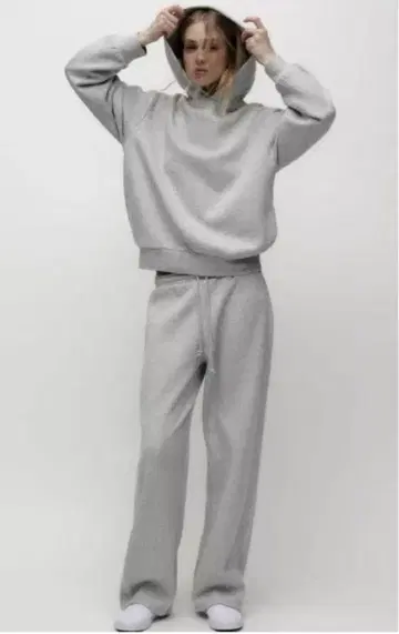 미사용 새상품 ZARA 그레이 맨투맨 셋업