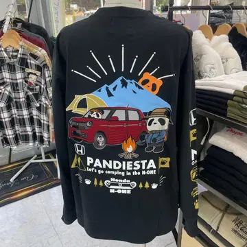 (82) PANDIESTA N-ONE 긴팔 티셔츠 블랙