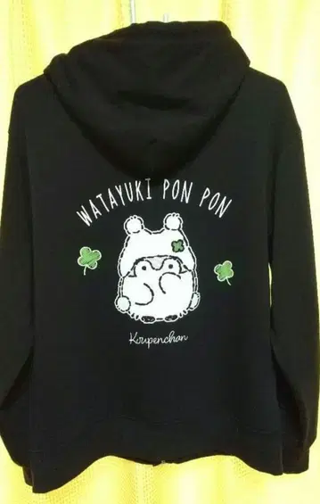 코우펜짱 ZIP 후드티 솜털 네이비 M 사이즈