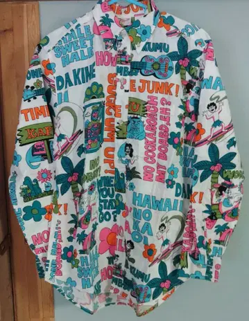 Go Barefoot 하와이안 셔츠 M