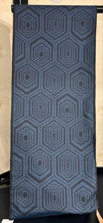 [ 연말 대특가! 새상품 옷감! ] 오시마 명주 남색 일원 무늬