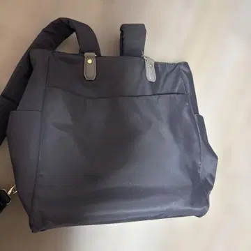 그레이 투웨이 토트백 나일론 백팩 숄더백