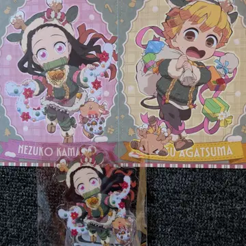 귀멸의 칼날 네즈코 젠이츠 아크릴 스탠드 엽서 세트