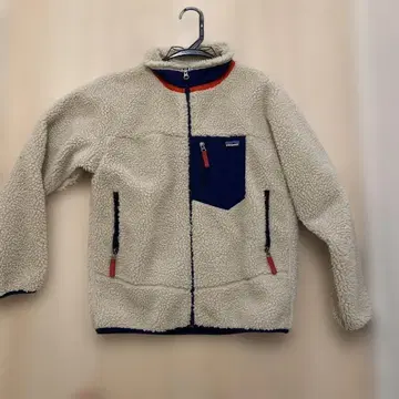 컨디션 최상 patagonia 플리스 자켓 XL 크림색/네이비
