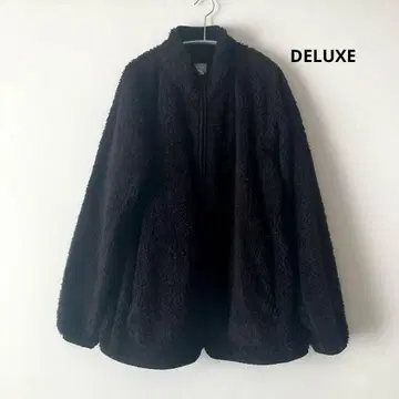 DELUXE 플리스 자켓 블랙 M