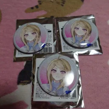 단간론파 로손 글리터 캔뱃지 아카마츠 카에데 3종 세트