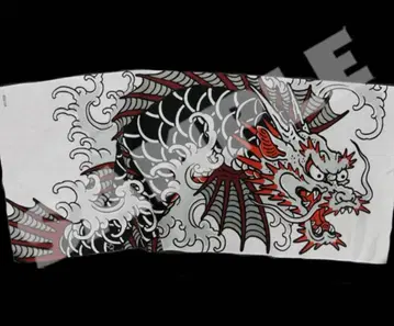 용과 같이 유젠염 손수건 카스가 이치반 용 물고기