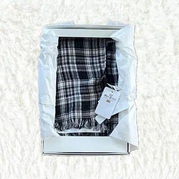 미사용 새상품 리버서블 체크 머플러 스톨