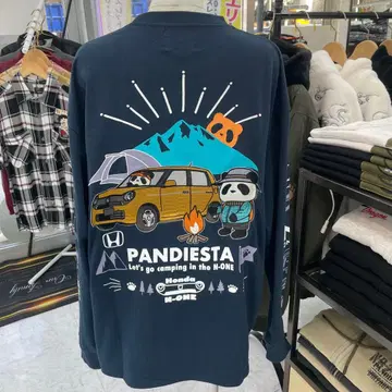 (84) PANDIESTA 긴팔 티셔츠 네이비