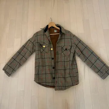 구제 의류 CPO by William Barn 체크 무늬 자켓