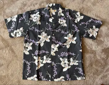 MANGO 카리유시 의류 반팔 꽃무늬 그레이