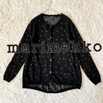 마리메꼬 자수 도트 가디건