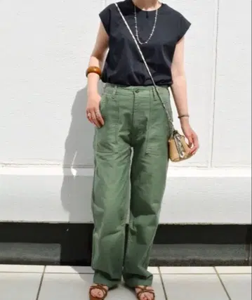 [새상품급] ships/Urvin: 코튼 베이커 팬츠