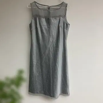 그레이 슬리브리스 포멀 드레스