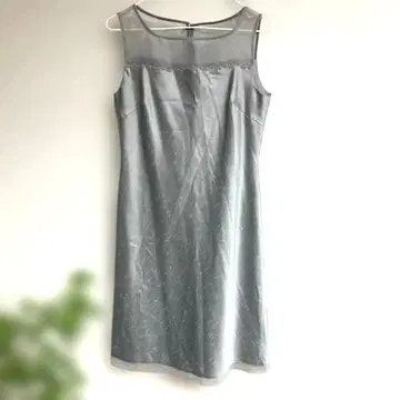 그레이 슬리브리스 포멀 드레스