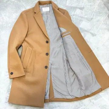 새상품급 EDIFICE 48 사이즈 카멜 체스터 코트