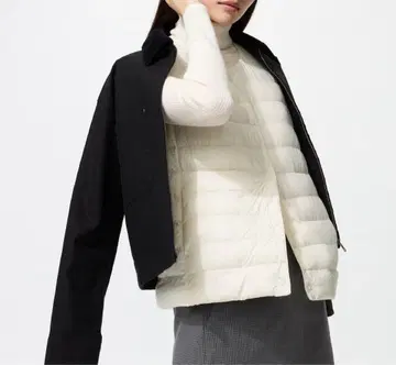 화이트 다운 베스트 여성용