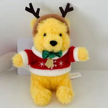 [새상품] 디즈니랜드 크리스마스 푸우 마스코트 봉제 인형 2024