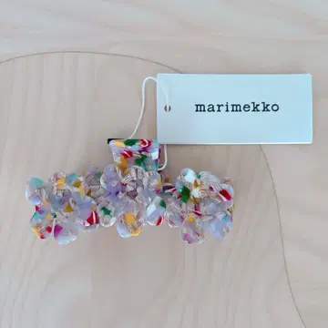미사용 새상품 마리메꼬 Mini Unikko hair clip 멀티