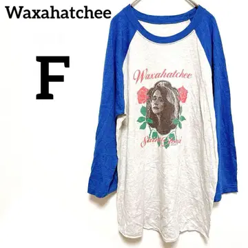 Waxahatchee 빈티지 7부 소매 T셔츠 [ F ] 그레이 블루