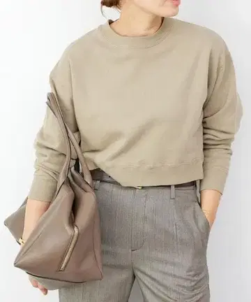 MUSEde Deuxieme classe DROP 맨투맨 베이지