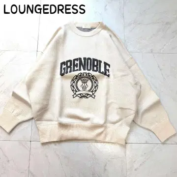 지금 세일 중! Loungedress 라운지 드레스 자카드 로고 니트