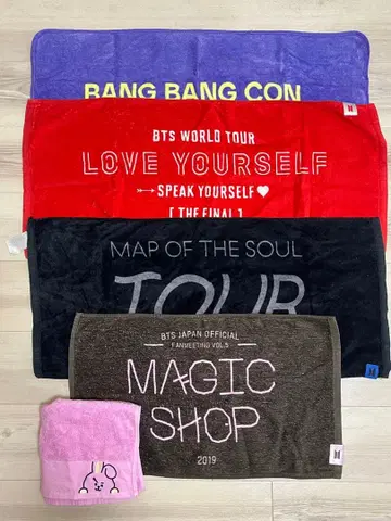 BTS 콘서트 타월 세트 + RM 포토 카드