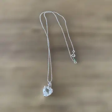 하트 SILVER 각인 심플한 디자인 목걸이