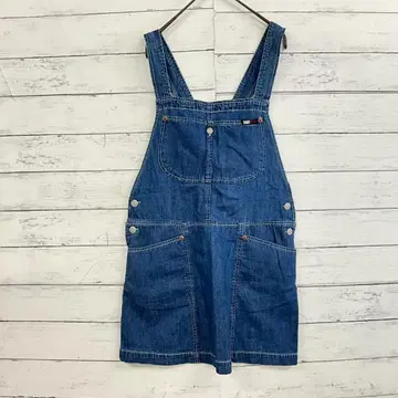 DKNY JEANS 데님 오버롤 스커트 S 성숙 캐주얼 레이어드