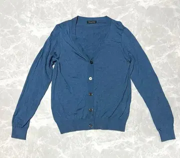 Tricot d'or 캐시미어 30% 실크 70% V넥 가디건 M