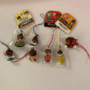 미사용품 오사와리 탐정 나메코 재배 키트 스트랩 7개 세트