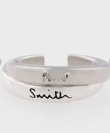 Paul Smith 실버 레이어드 반지