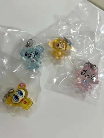 나루미야 캐릭터즈 메지루시 액세서리 가챠 4개 세트