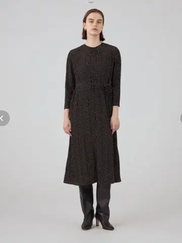 컨디션 최상 투모로우랜드 보르지 도트 무늬 원피스