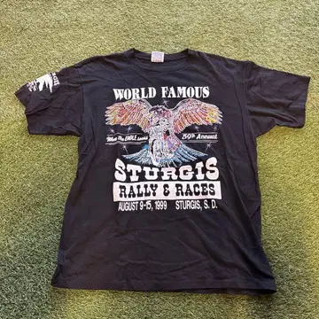 할리데이비슨 스타 지스 랠리 & 레이스 T셔츠 1999년