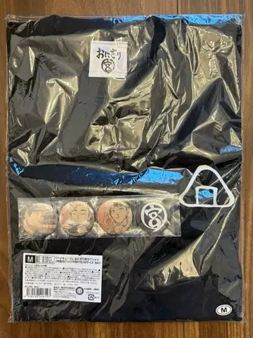 [하이큐] 오니기리궁 T셔츠 캔뱃지 4개 포함 M사이즈